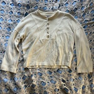 Madewell Cream Button-Down Women's Shirt